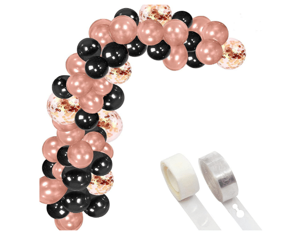    			Blooms Event Balloon Arch Decoration Kit 112 Pcs (ROSE GOLD BLACK)