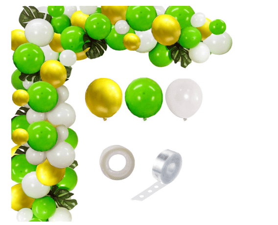     			Blooms Event JUMBO 102Pc Jungle Safari Theme Birthday Supplies Balloon Garland Kit