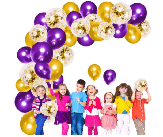     			Blooms EventPurple And Golden Balloon Combo Of 102 Pcs