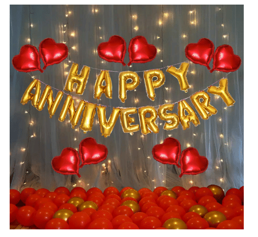 Blooms EventRed And Golden Happy Anniversary Decorations Blooms EventRed And Golden Happy Anniversary Decorations
