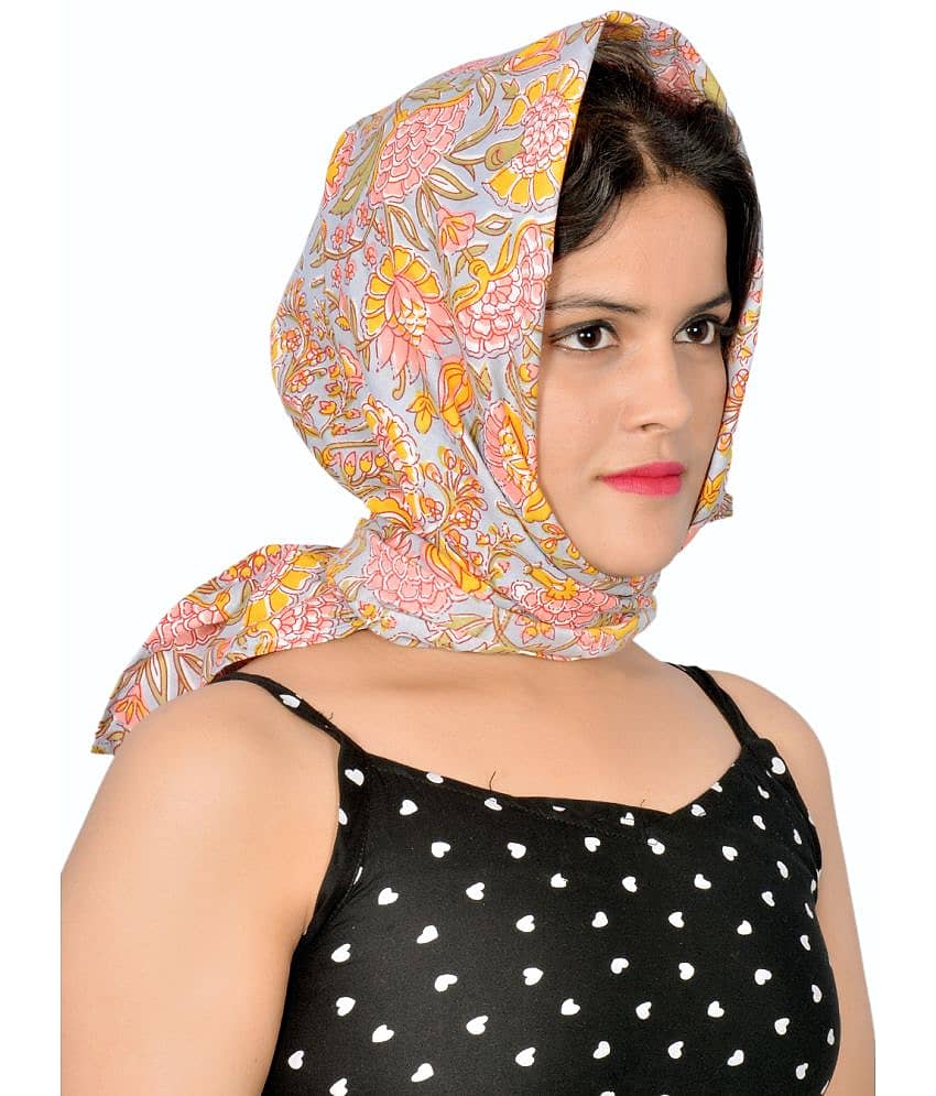 Kaly India style for every story Pink Floral Cotton Scarves ( Pack of 1 ) - Dupattas & Shawls | Buy online on ZillyBuy