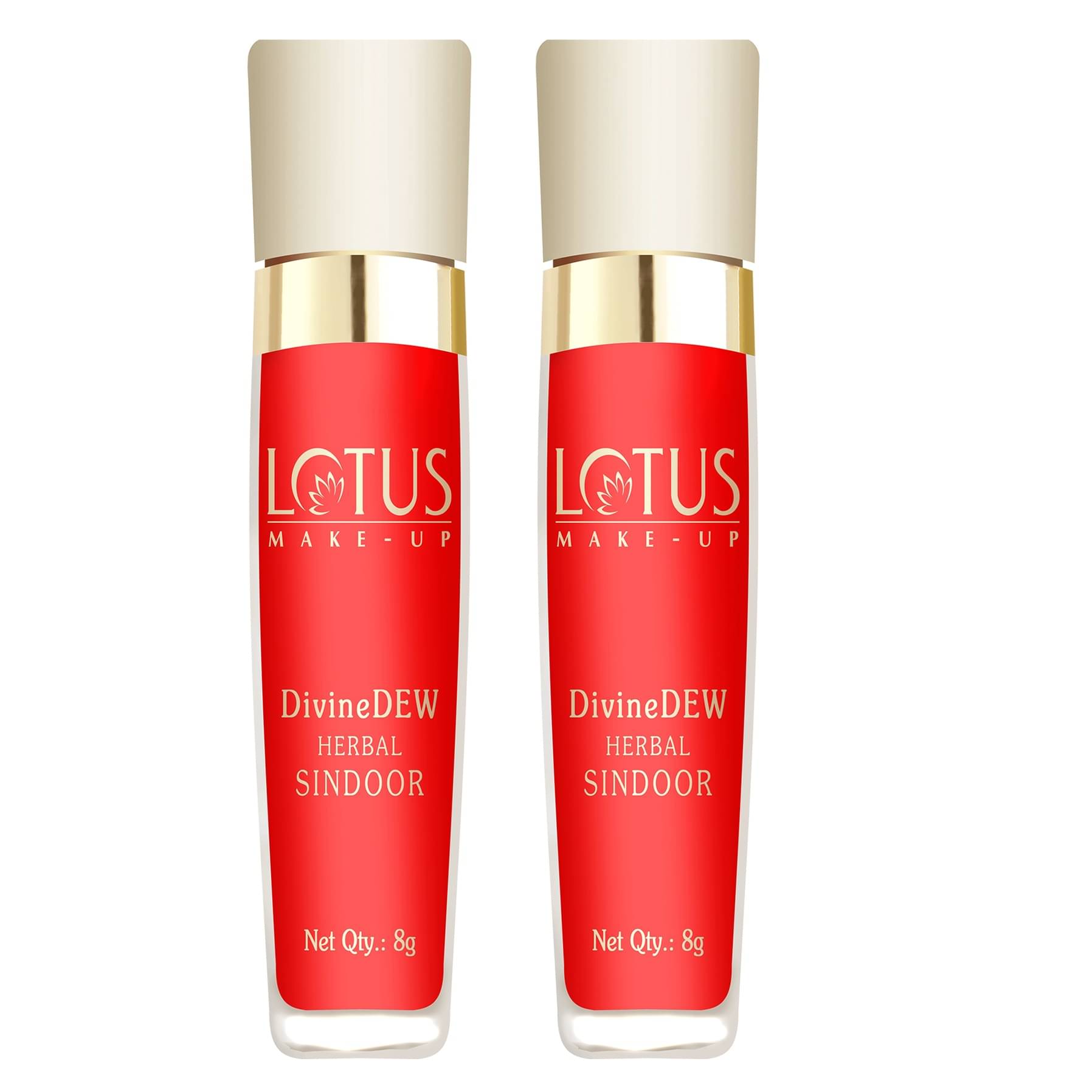     			Lotus Make,Up Divine Dew Herbal Sindoor Love Drop 8g (Pack Of 2)