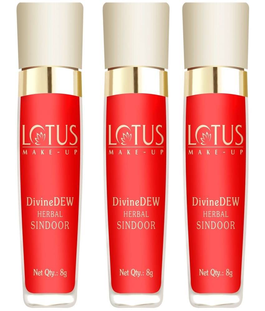     			Lotus Make,Up Divine Dew Herbal Sindoor Love Drop 8g ( Pack Of 3)