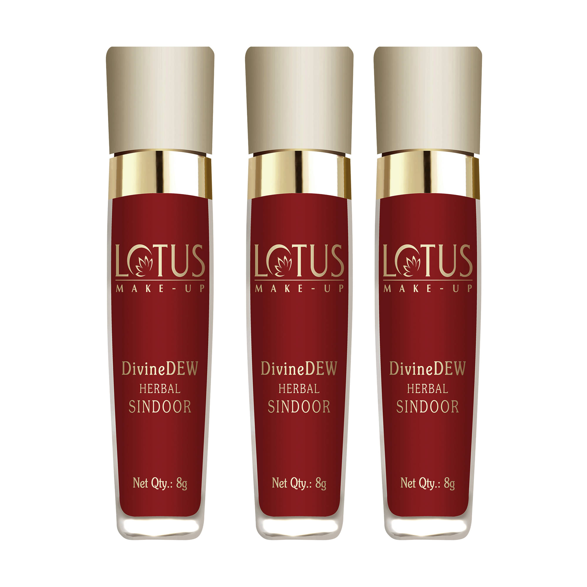     			Lotus Make,Up Divine Dew Herbal Sindoor Rosy Blush 8g (Pack Of 3)