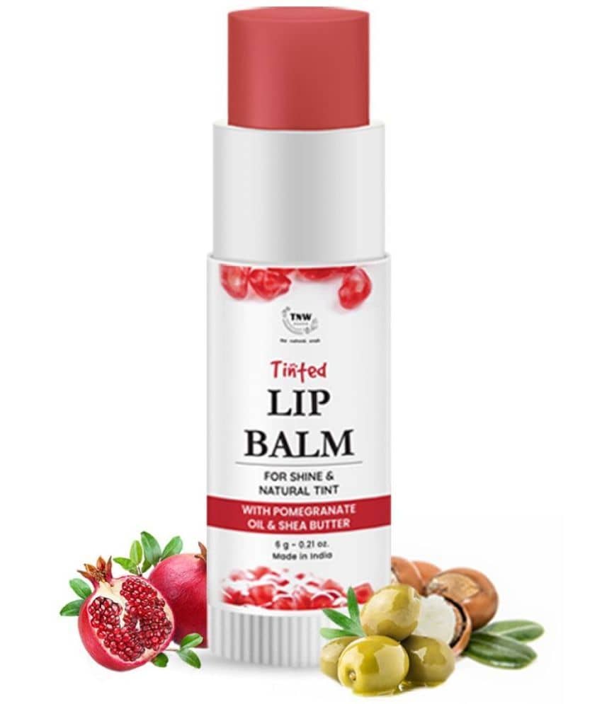 TNW - The Natural Wash Moisturizing Pomegranate Tinted Lip Balm For Dry & Chapped Lips, 6G
