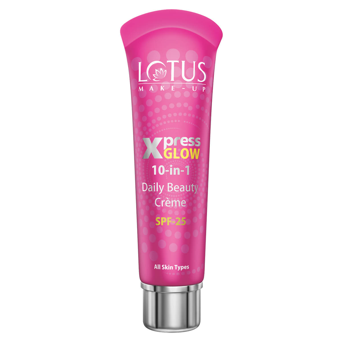     			Lotus Make,Up Xpressglow Daily Beauty Cream Royal Pearl, Spf 25, Semi Matte Finish, Even Tone, 30G