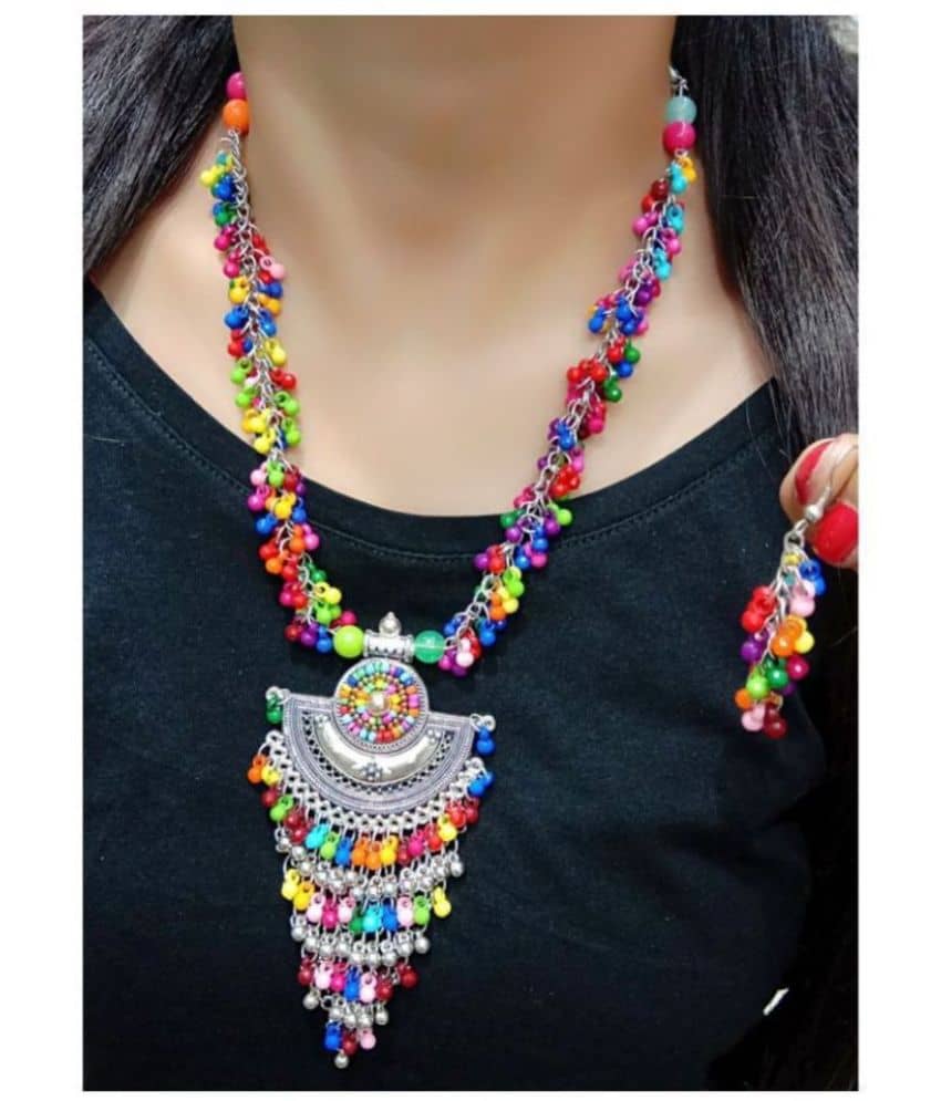 Sunhari Jewels - Multicolor Alloy Necklace Set ( Pack of 1 )