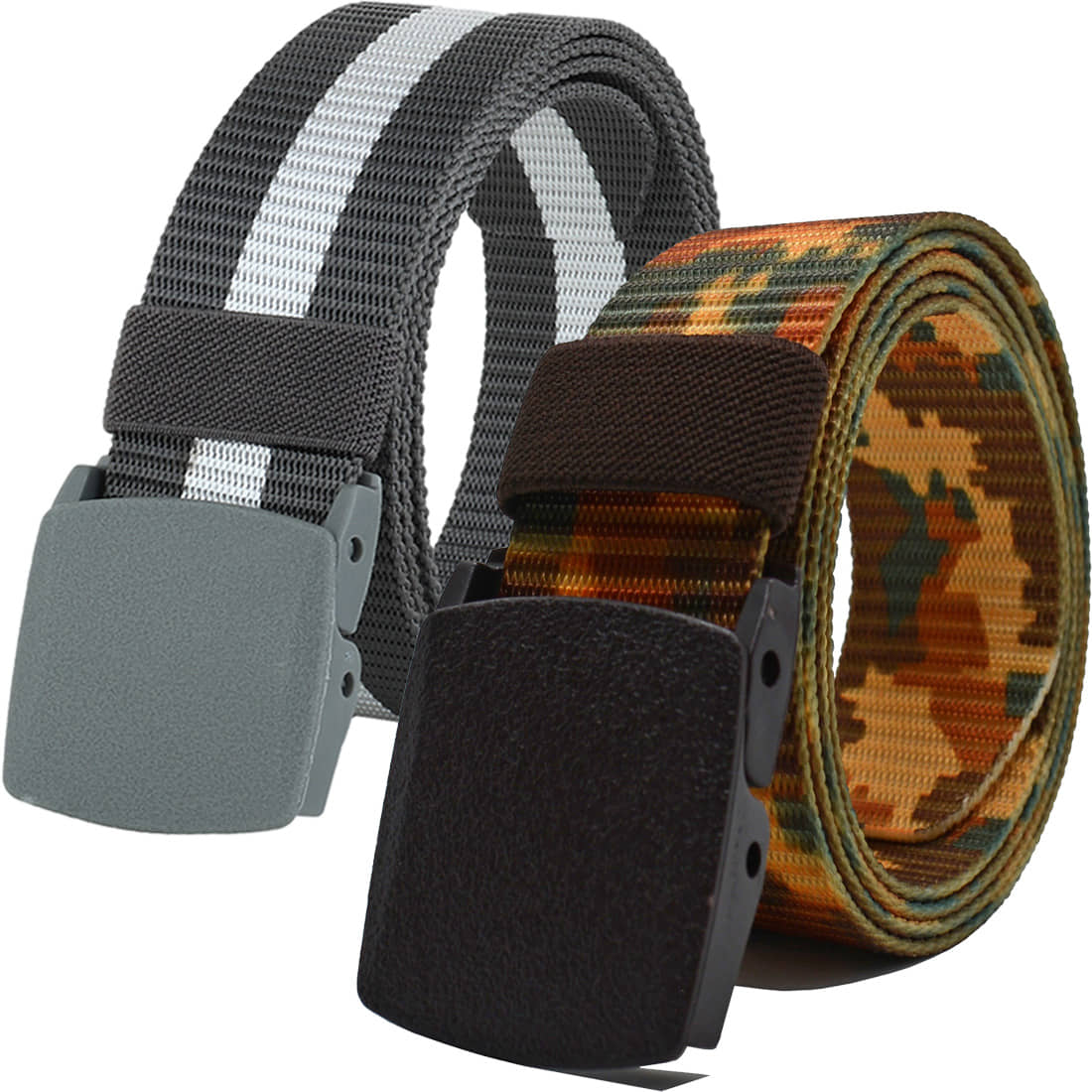 Loopa Multi Nylon Casual Belt Pack of 2