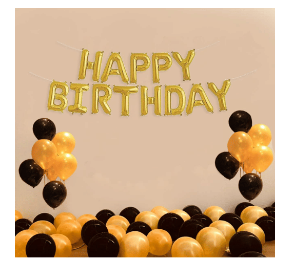     			Blooms EventHappy Birthday Decoration Combo 43Pcs Set Foil Banner And Balloons (pack of 43,