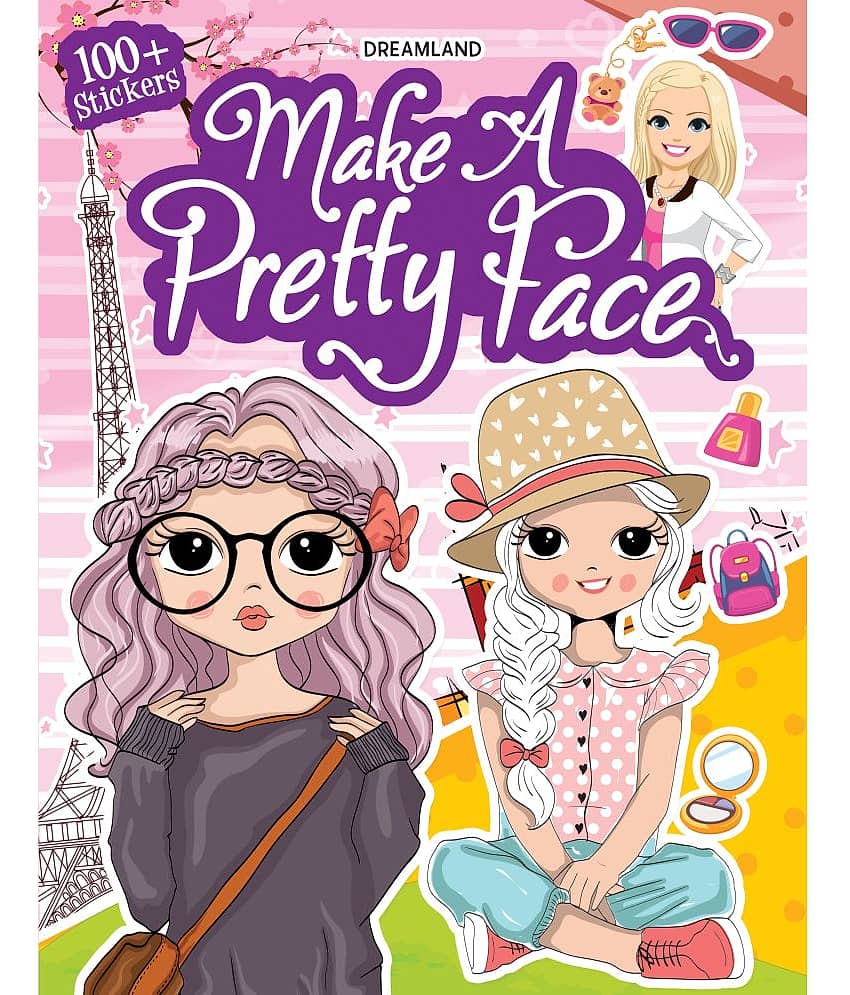 Make A Pretty Face with 100+ Stickers - Interactive & Activity - Stationery | Buy online on ZillyBuy