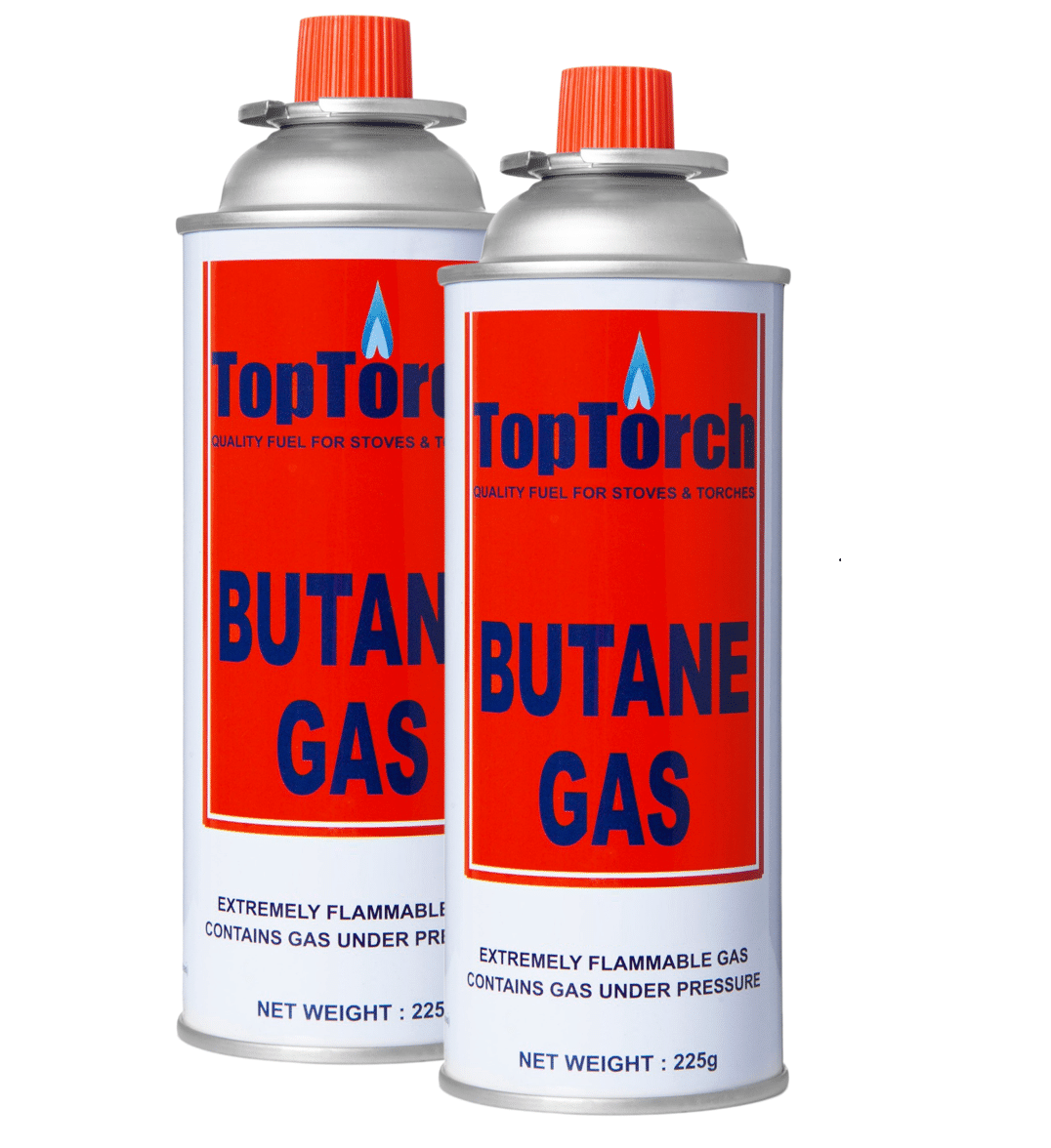 Top Torch Portable High Pressure liquefied Gas Canister 225g Can Easy to use Perfect Suitable to Refill lighters. Small Stove,Torch, Welding Fuel Gas (Pack-2) Top Torch Portable High Pressure liquefied Gas Canister 225g Can Easy to use Perfect Suitable to Refill lighters. Small Stove,Torch, Welding Fuel Gas (Pack-2)