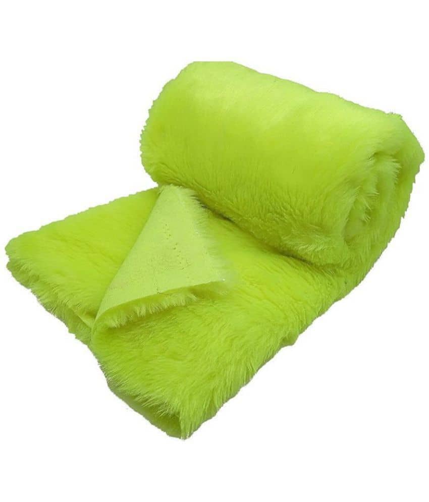 PRANSUNITA Super Soft Neon Yellow Fur Cloth, Size 38" x 32", Hair Length 2 cm, Used for Dresses, Home Furnishing, Soft Toys Making, Jackets Etc - Stationery | Buy online on ZillyBuy