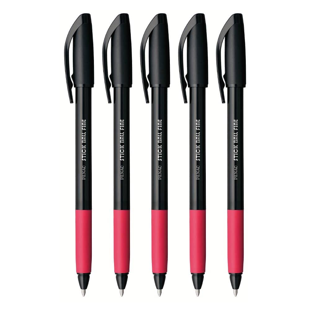 Penac Stick Ball red red ink (Pack of 10)