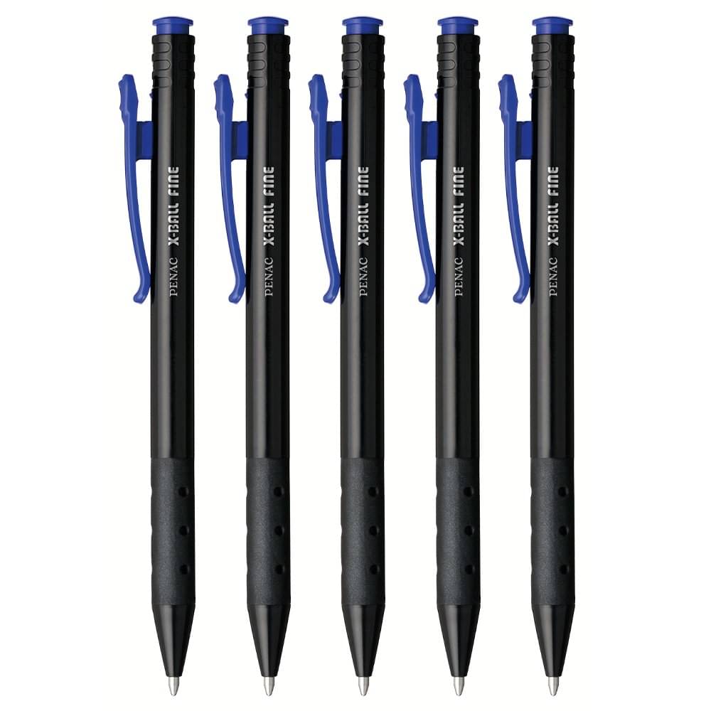     			Penac X-Ball Fine Pen Blue PACK OF 5