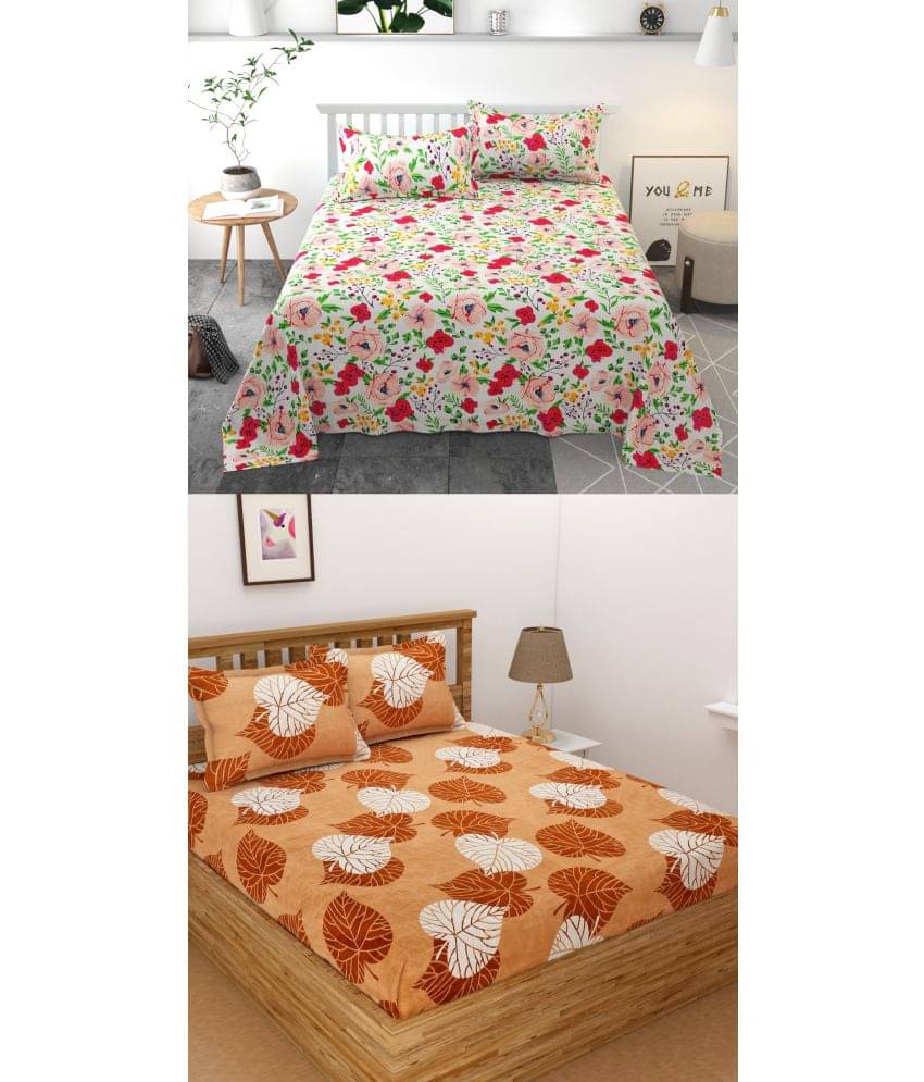Homefab India Microfibre Double Bedsheet ( White ) Homefab India Microfibre Double Bedsheet ( White )