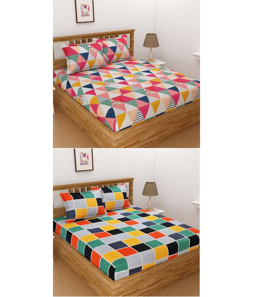 Homefab India Microfibre Double Bedsheet ( Dark Blue ) Homefab India Microfibre Double Bedsheet ( Dark Blue )