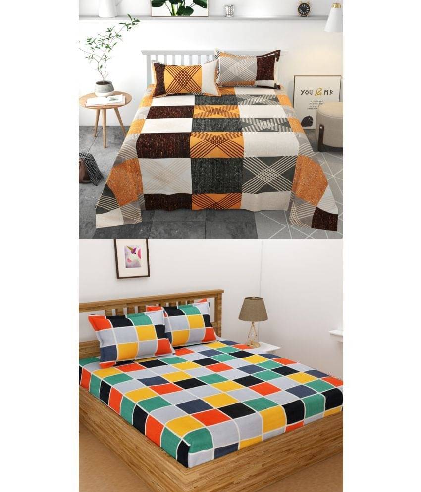 Homefab India Microfibre Double Bedsheet ( Grey ) Homefab India Microfibre Double Bedsheet ( Grey )