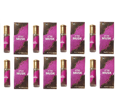 MONET 8 ATTAR MUSK ,8 ML EACH, PACK OF 8 .