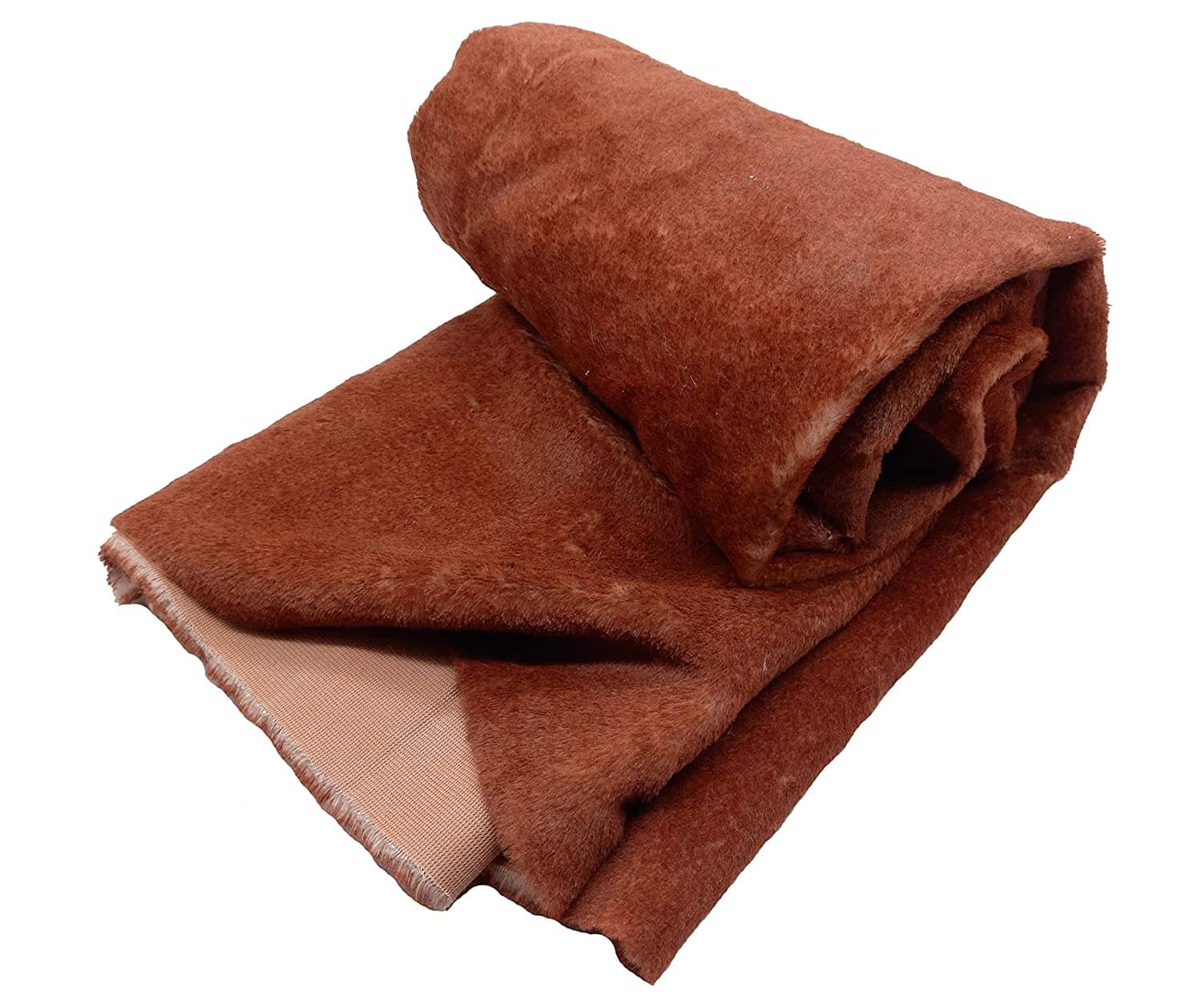     			PRANSUNITA Super Soft Rabbit Carpet Fur Cloth, Size 38" x 32", Hair Length 2 cm, Used for Dresses, Home Furnishing, Soft Toys Making, and Jackets Etc, Color - Wine Double Shaded