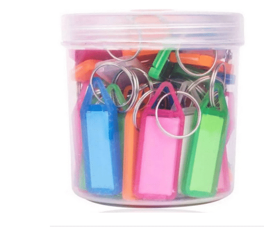     			Plastic Key Chain Pack Of 50Pcs