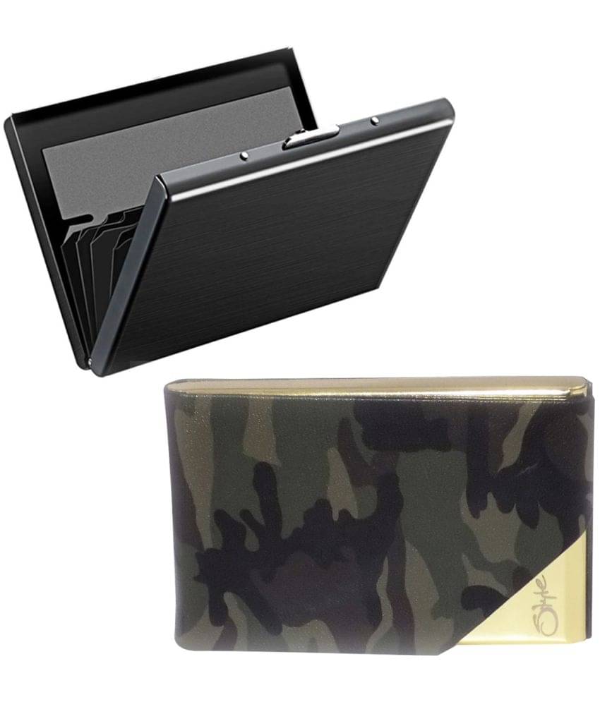     			Styel 98 Combo of 2|High Quality Stylish Wallet for Men & Women 6 Card Holder