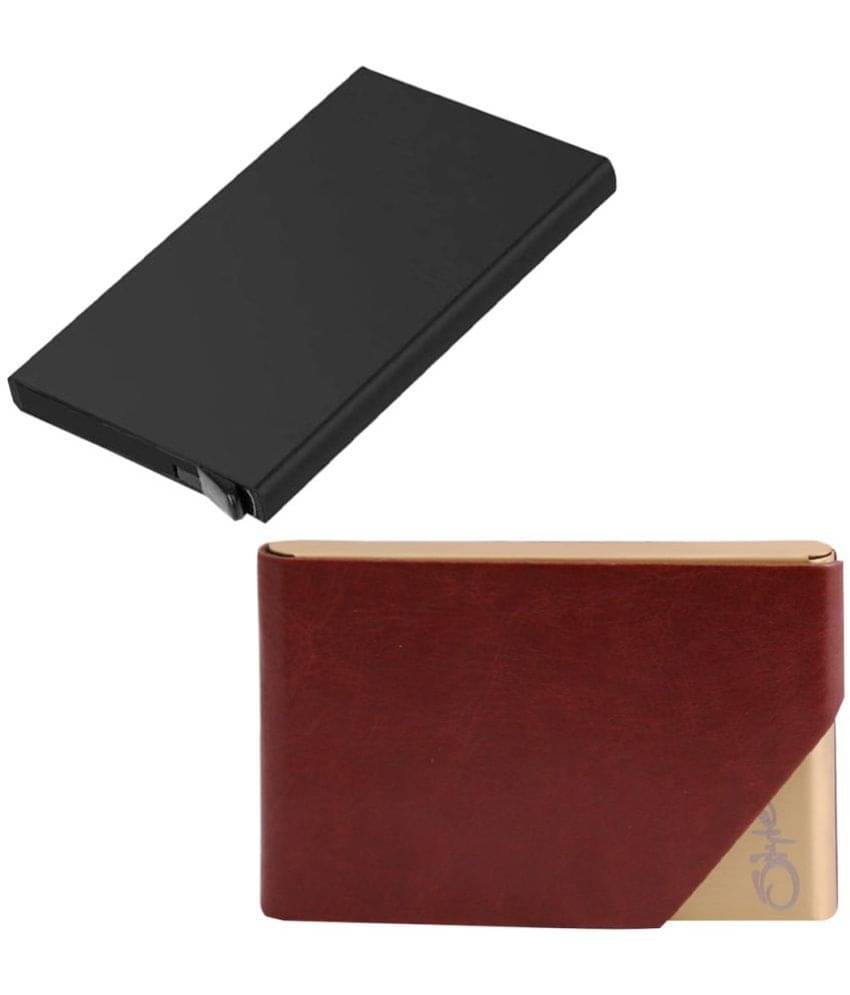     			Styel 98 Combo of 2|High Quality Stylish Wallet for Men & Women 6 Card Holder