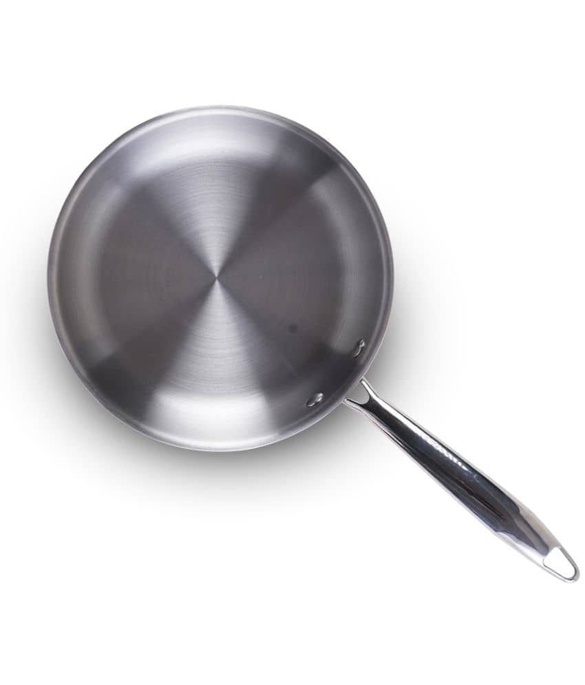 The Indus Valley Triply No Coating Stainless Steel Fry Pan 42 cm 1500 mL - Cookware | Buy online on ZillyBuy