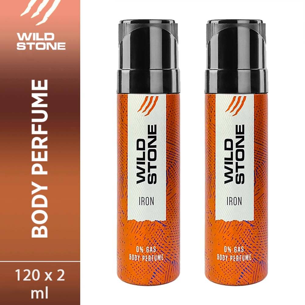     			Wild Stone Iron Pack of 2 Perfume Body Spray - For Men (240 ml, Pack of 2)