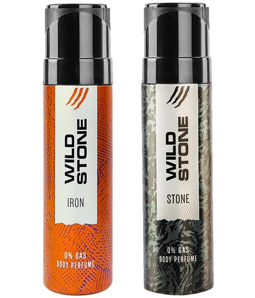     			Wild Stone Iron and Stone Perfume Body Spray - For Men (240 ml, Pack of 2)