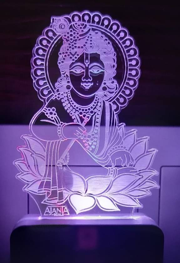     			SUPER AJANTA Sree Krishna Kaneya 2051 Night Lamp Multi - Pack of 1