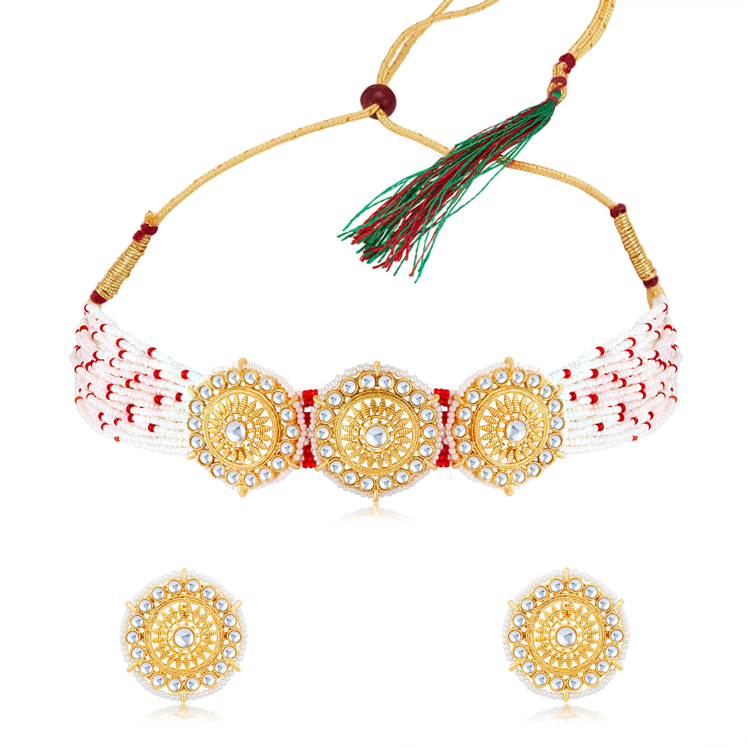     			Sukkhi Alloy Multi Color Traditional Necklaces Set Choker
