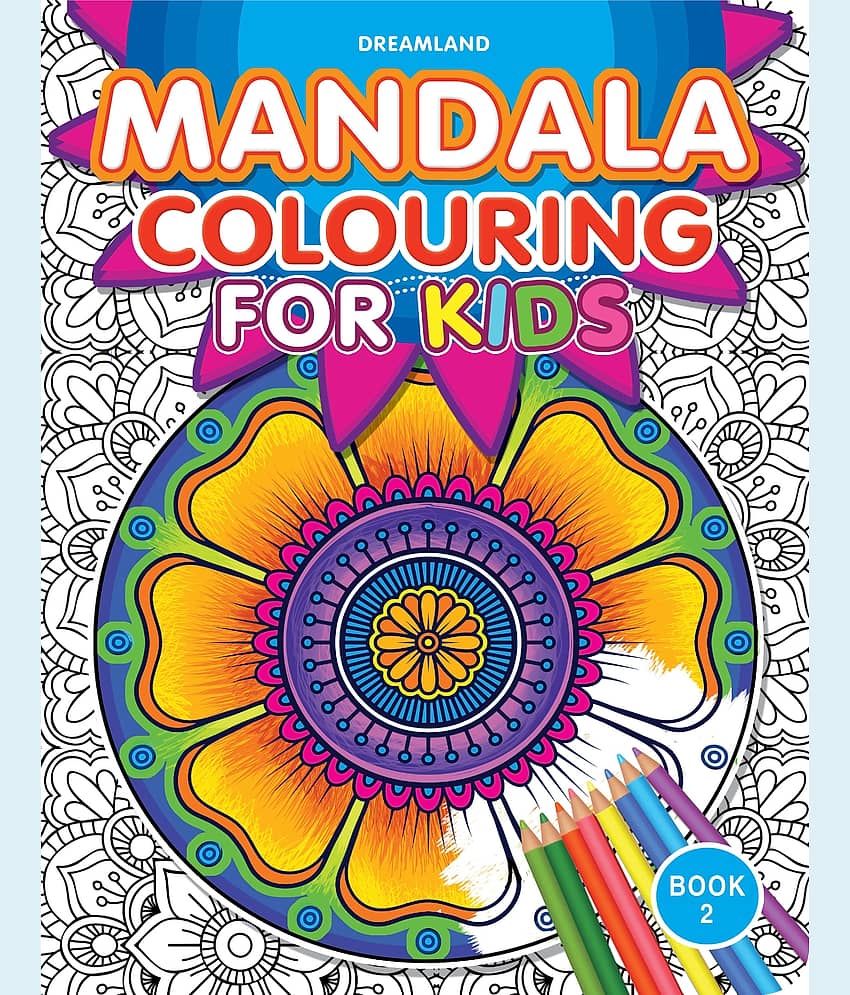 Mandala Colouring for Kids- Book 2 - Drawing, Painting & Colouring Book - Stationery | Buy online on ZillyBuy