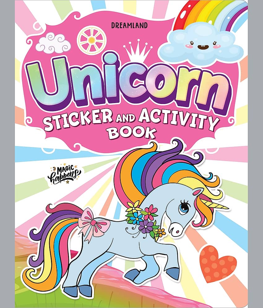 My Magical Unicorn Sticker and Activity Book for Children Age 3 - 8 Years - With Bright Stickers to Decorate - Interactive & Activity Book - Stationery | Buy online on ZillyBuy