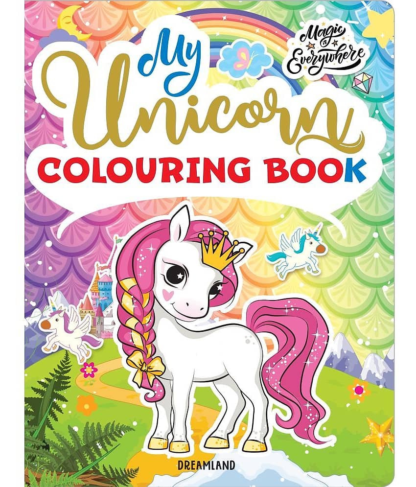 My Unicorn Colouring Book for Children Age 2 -7 Years - Drawing, Painting & Colouring Book - Stationery | Buy online on ZillyBuy
