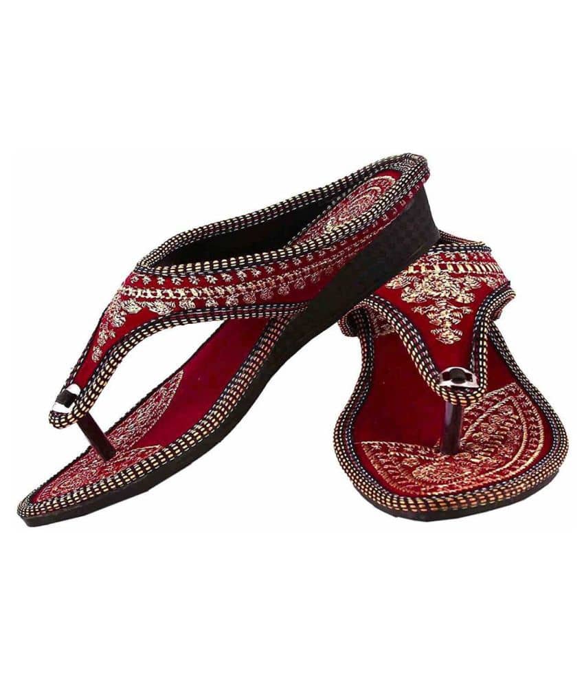 Raj Red Ethnic Footwear - Ethnic Shoes | Buy online on ZillyBuy