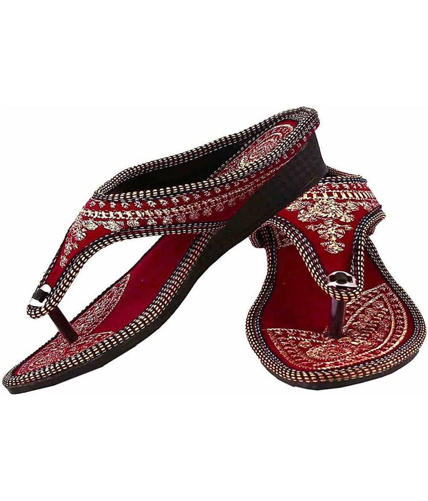 Raj Red Ethnic Footwear - Ethnic Shoes | Buy online on ZillyBuy