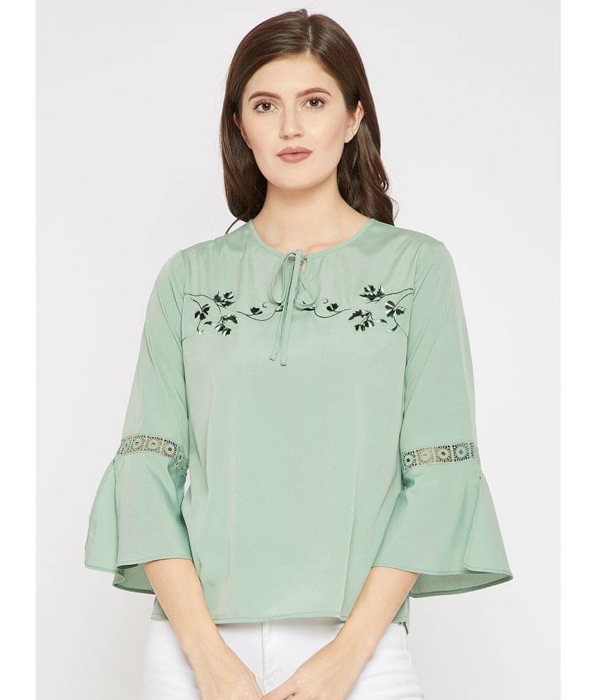     			Rare Women's Crepe Regular Top ( Blue )