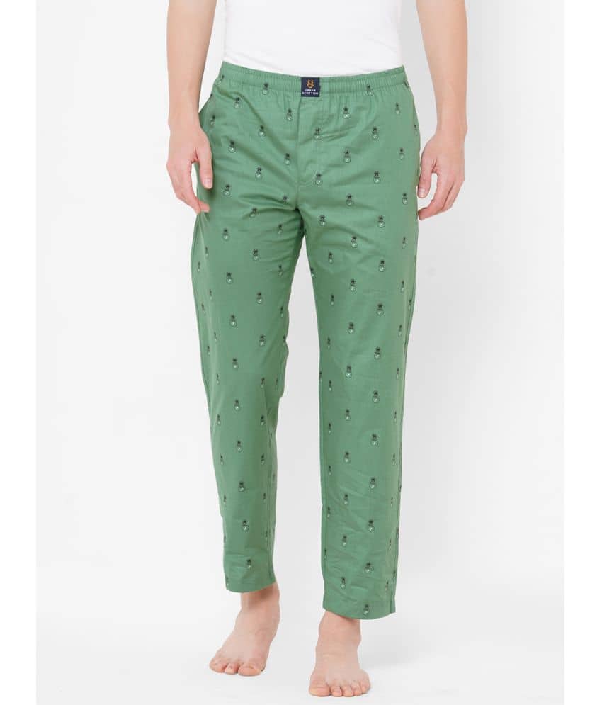 URBAN SCOTTISH Pack of 1 Pyjama For Men's ( Green )