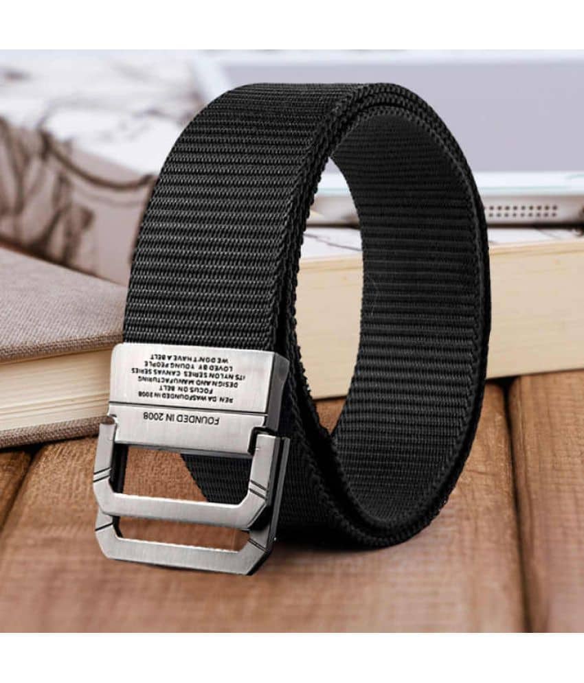 Loopa Black Nylon Casual Belt Pack of 1