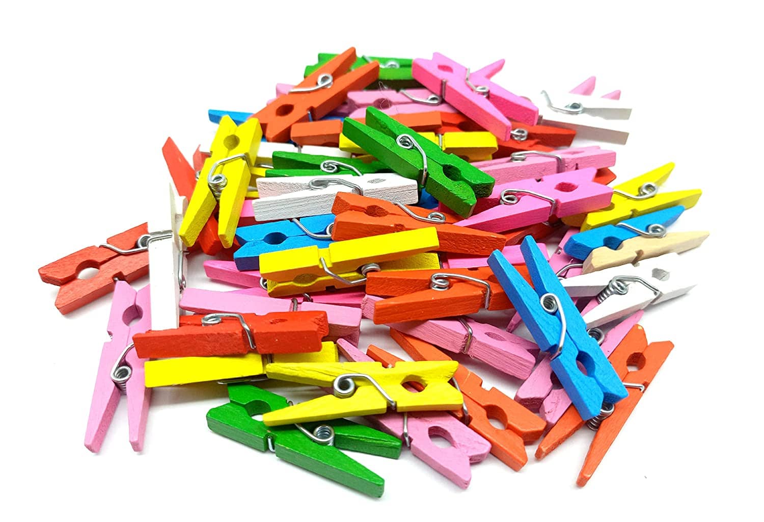 PRANSUNITA 25 pcs Wooden Clothespins with 10 MTS Jute Twine Thread for Photos Display, Gift Wrapping, Hanging Pictures Home School Arts Crafts Décor ,Size -3.5 cm – Multicolored - Stationery | Buy online on ZillyBuy