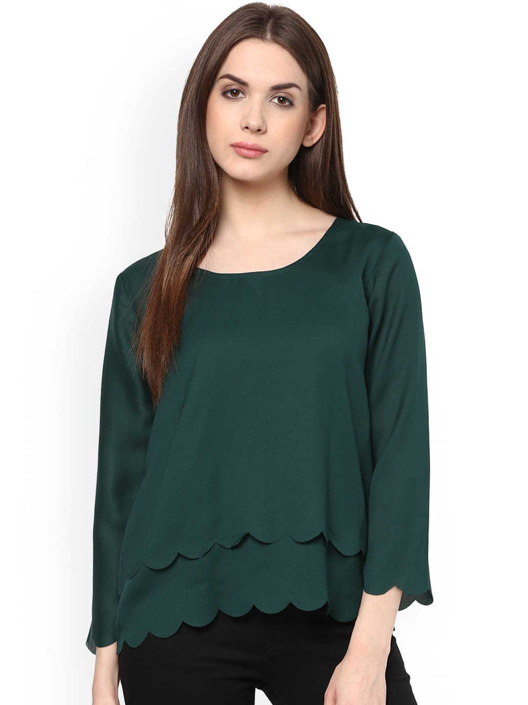     			Rare Women's Georgette Regular Top ( Green )