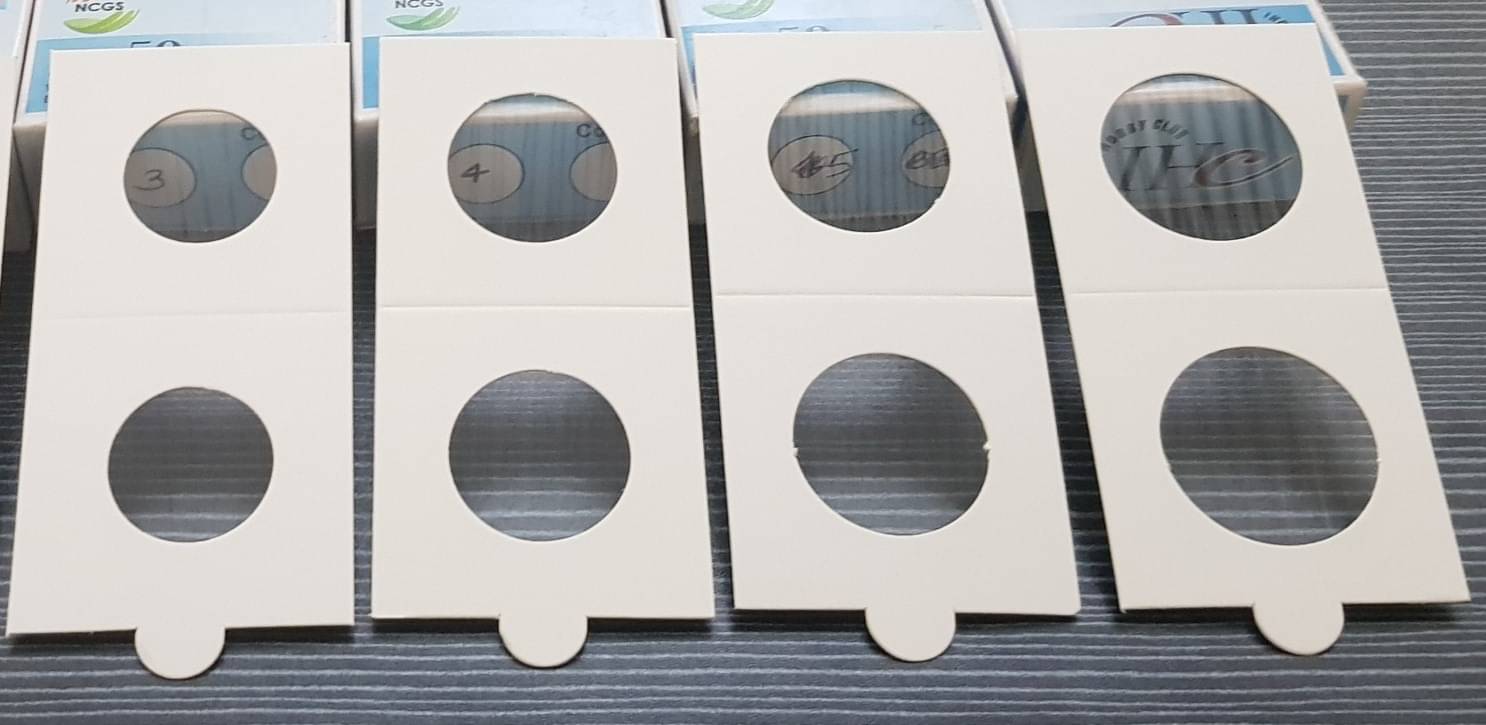     			Coin Holders ~3 4,5,6 Size ~ Total 4 Packets ~ Each Packet 50 Pcs