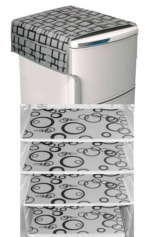 Multicolor Knitting Fridge Top Cover (Pack of 5) Multicolor Knitting Fridge Top Cover (Pack of 5)