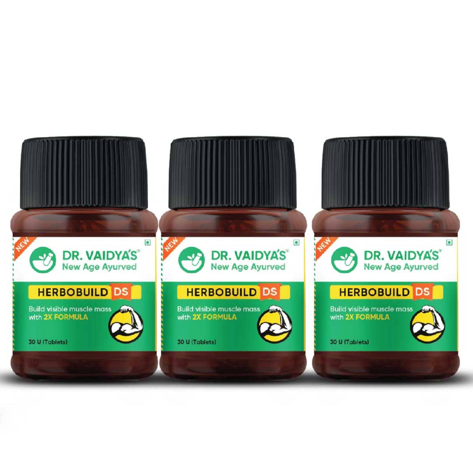     			Dr. Vaidya's Herbobuild Ds (Double Strength) 30 No.s (Pack of 3)