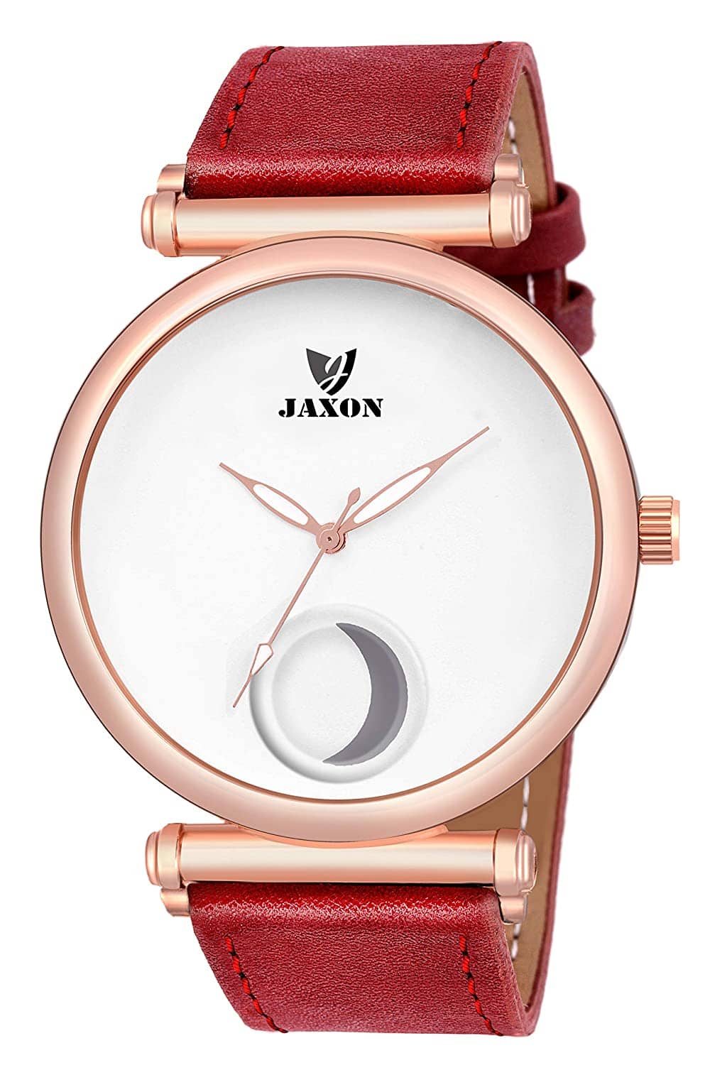 JAXON Leather Round Womens Watch
