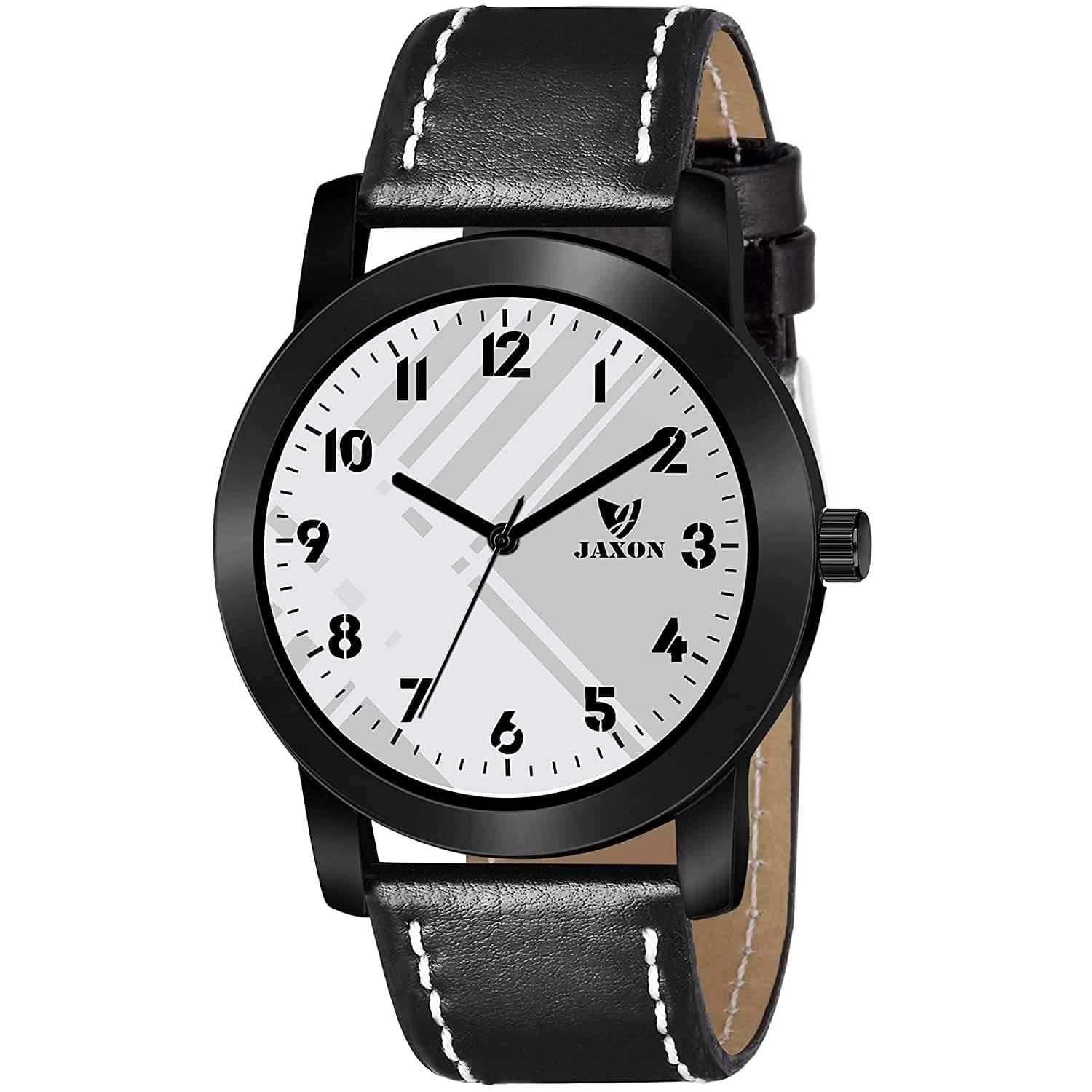     			JAXON MWJ-517 White Dial Leather Analog Men's Watch