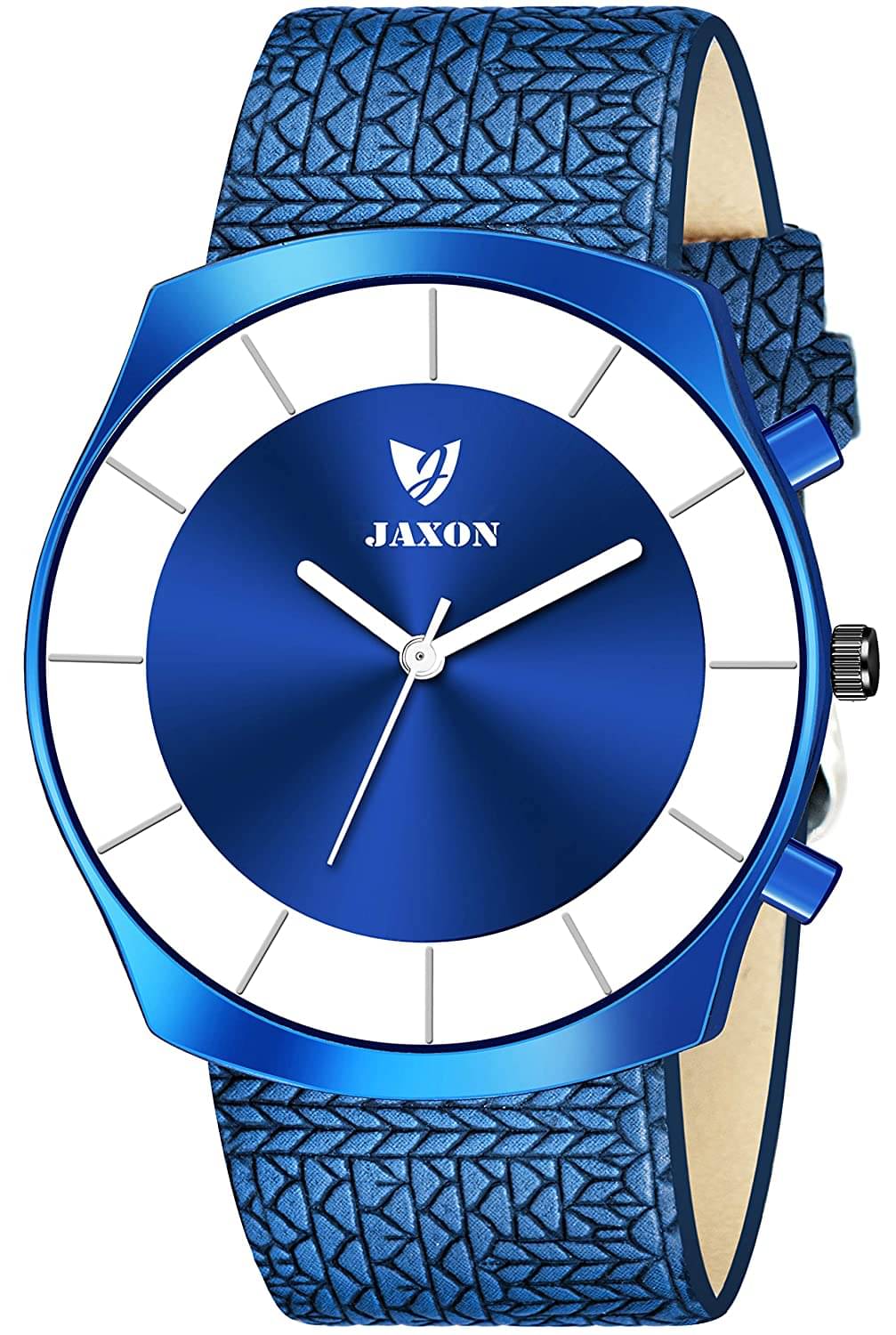     			JAXON MWJ-520 Blue Dial Leather Analog Men's Watch