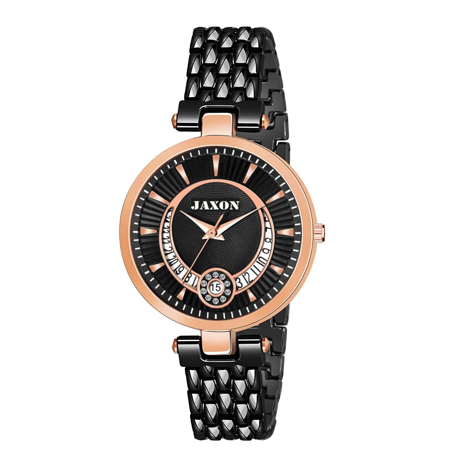     			JAXON - Black Stainless Steel Analog Womens Watch