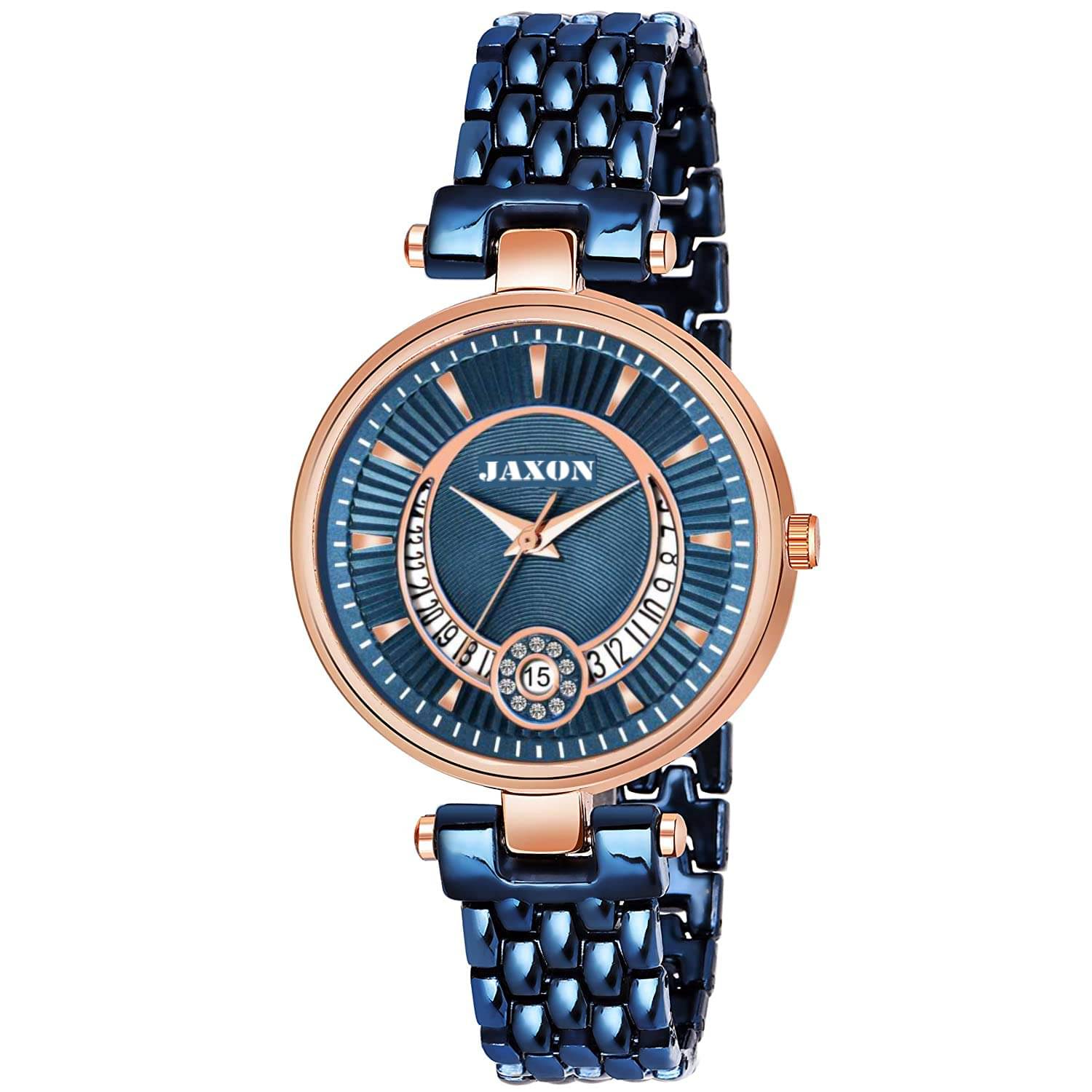     			JAXON Stainless Steel Round Womens Watch