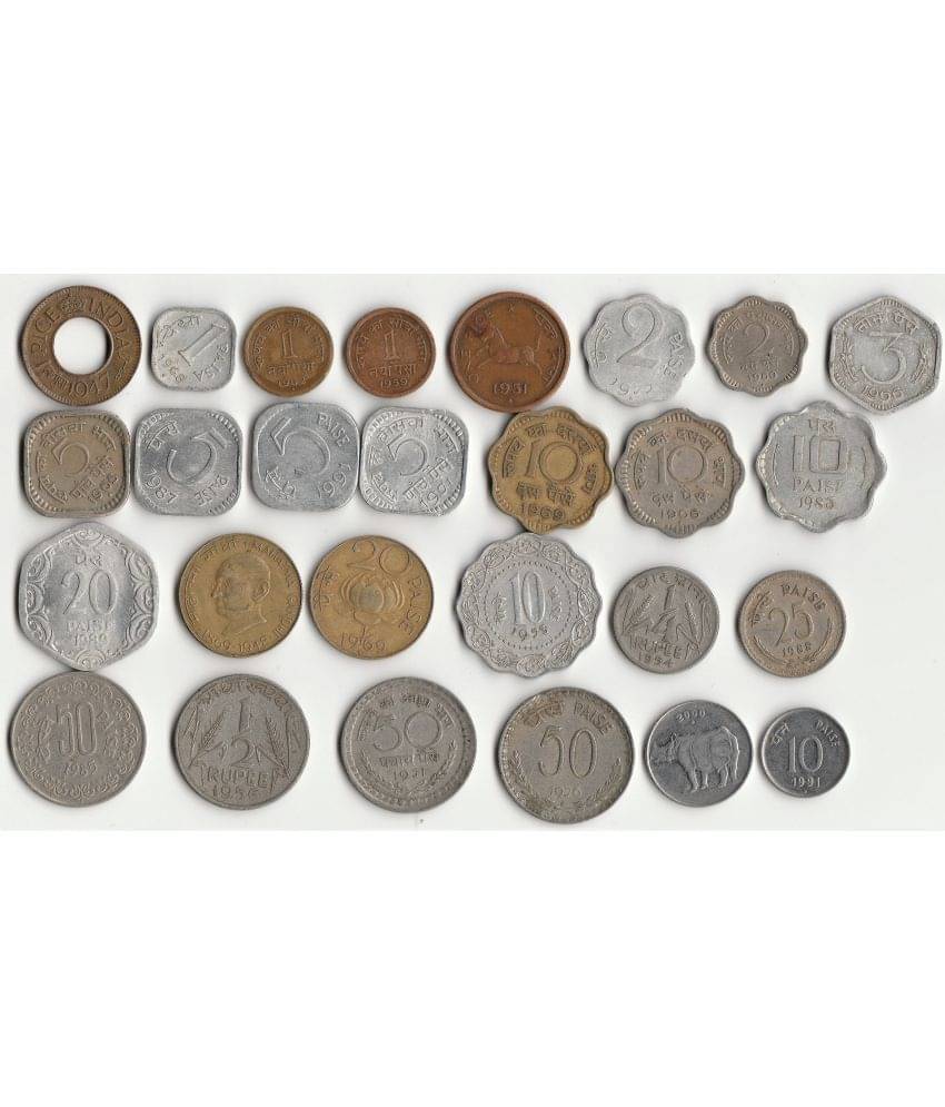     			Sansuka - Sansuka 27 different India old coins 27 Numismatic Coins